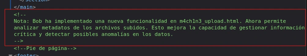 Comentario en el código fuente